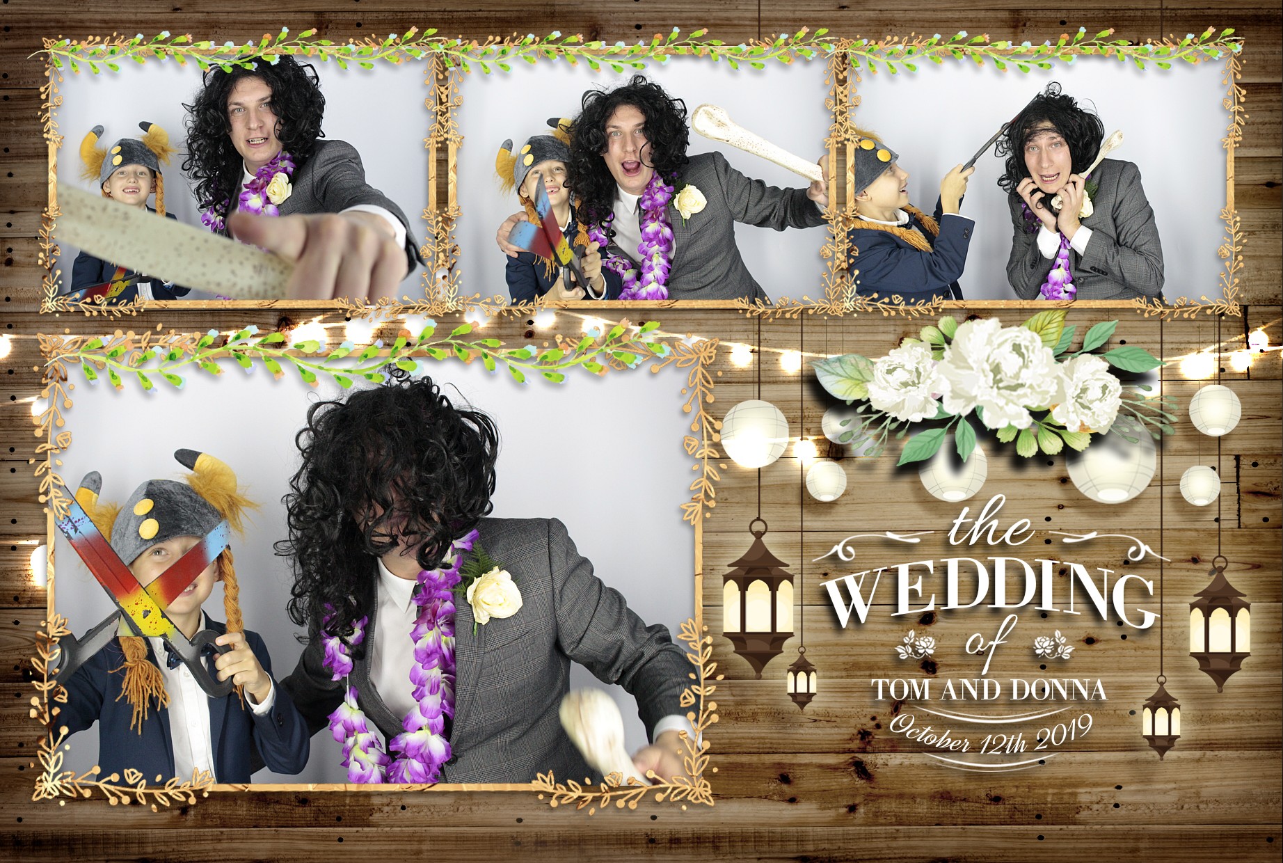 Tom & Donna's Wedding  | View more photos from the event at gallery.myphotoboothexperience.co.uk/u/MyPhotoBoothExperienceLtd/Tom-Donnas-Wedding